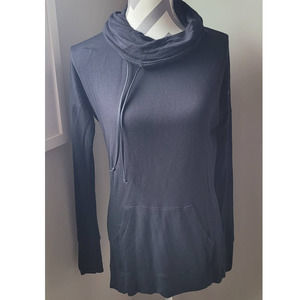 Athleta Women's XS Black Pullover Cowl Neck